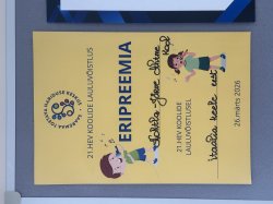 Õpilaste osalemine lauluvõistlusel